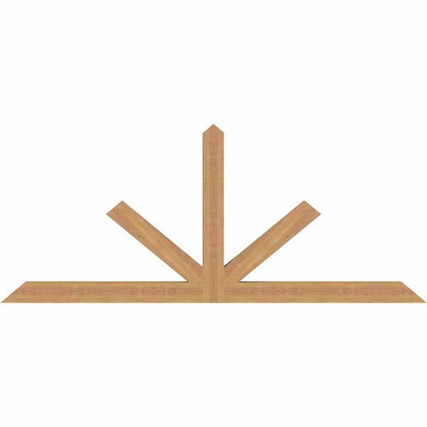 Ekena Millwork Saratoga Timber Gable Bracket, Western Red Cedar, 72"W x 30"H x 3 1/2"D x 3 1/2"F, 10/12 Pitch GBW072X30X0404SAR00SWR - main